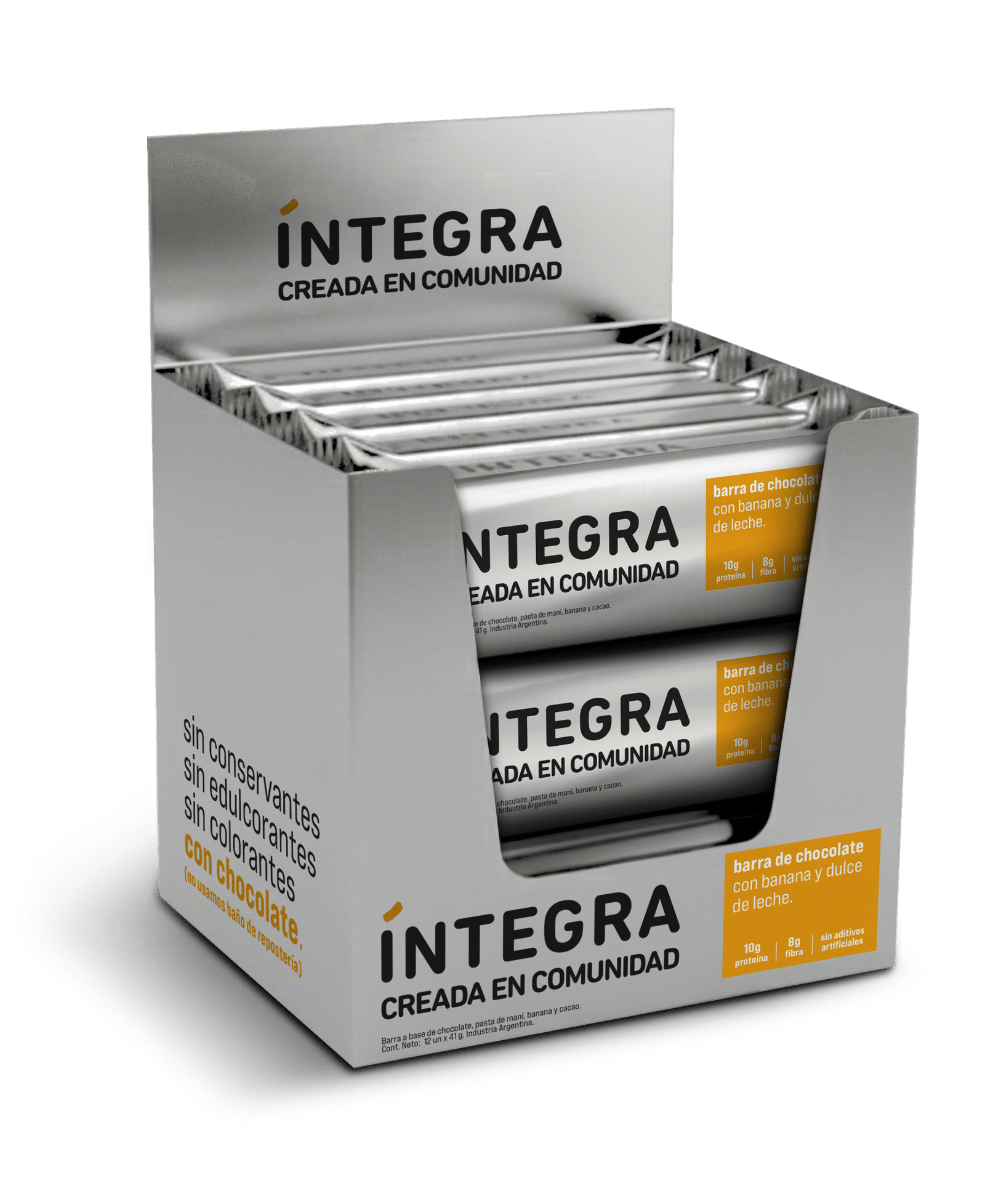 BARRA CHOCOLATE INTEGRA PASTA DE MANI X 41 G