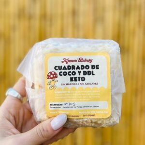 CUADRADO DE COCO Y DULCE DE LECHE  KETO MUMMY BAKERY