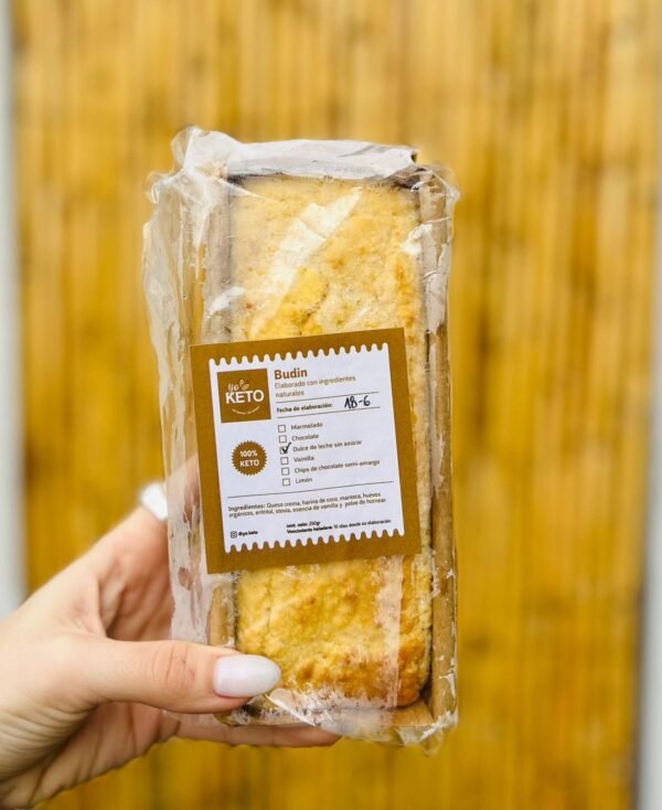 BUDIN YO KETO CON DULCE DE LECHE KETO