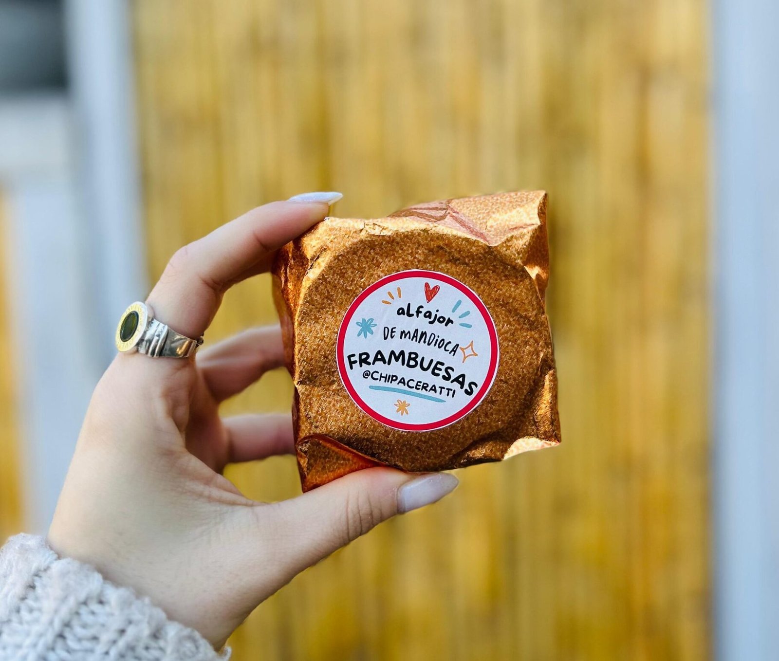 ALFAJOR FRAMBUESA CHIPACERATTI