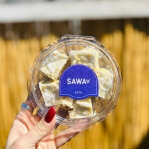 FUDGE KETO DE CHOCOLATE BLANCO Y MARACUYA SAWA