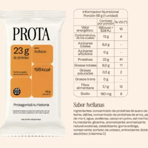 BARRA PROTA CON 23 G PROTEINA SABOR AVELLANA