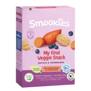 GALLETAS SMOOKIES BABY VEGGIE SNACK 150 G BATATA Y ARANDANOS