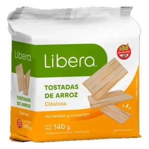 TOSTADAS DE ARROZ LIBERA X 140 G CLASICAS